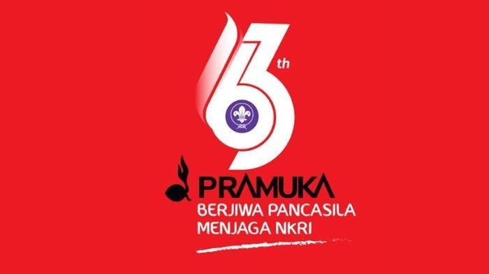 Logo Hari Pramuka ke-63 2024 resmi dari Kwarnas. Hari Pramuka diperingati setiap 14 Agustus.