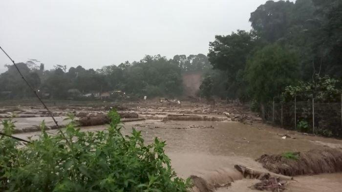 Lokasi longsor di Kampung Cipondok Desa Pasanggrahan Kasomalang Subang.