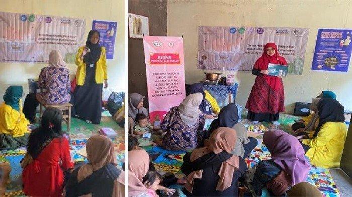 Kegiatan Penyuluhan Pencegahan & Pengendalian Stunting Melalui Mpasi dan Pijat Oksitosin Bersama Masyarakat RW 10 Desa Giri Mekar