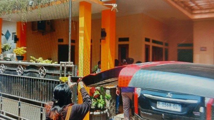 Lokasi pembunuhan di Kampung Sindangkarsa, RT 03/RW 08, Kelurahan Sukamaju Baru, Kecamatan Tapos, Kota Depok, pada Kamis (10/8/2023).