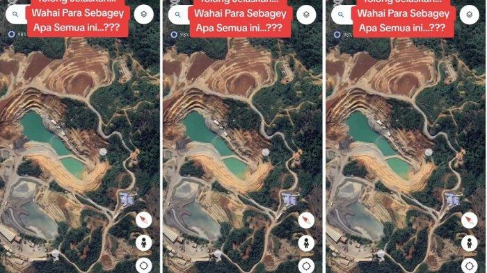 Penampakan lahan gundul dalam video viral diduga lokasi tambang yang disebut-sebut penyebab bencana Sukabumi.