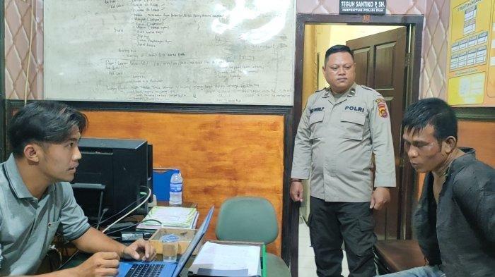 Perampok yang viral gagal melancarkan aksinya di kawasan Desa Baru, Kecamatan Maro Sebo, Kabupaten Muaro Jambi, Jambi, Senin (22/4/2024).