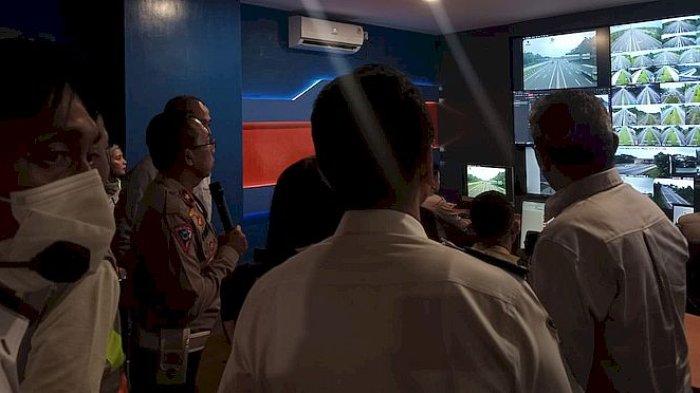 Peresmian Command Center (CC) di KM 188 Tol Cipali, Kabupaten Cirebon, Senin (1/4/2024).