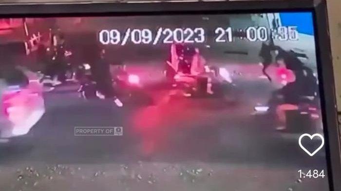 Peristiwa pemukulan dengan stik bisbol yang terjadi di Jalan Rancaekek, Kabupaten Bandung, Sabtu (9/9/2023) malam.