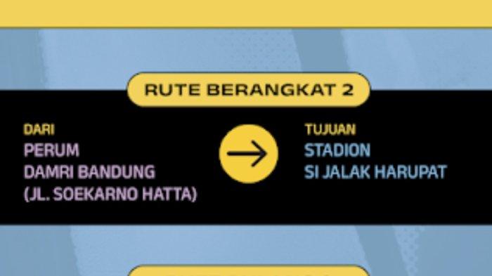 Shuttle bus gratis dari sejumlah titik di Kota Bandung menuju Stadion Si Jalak Harupat