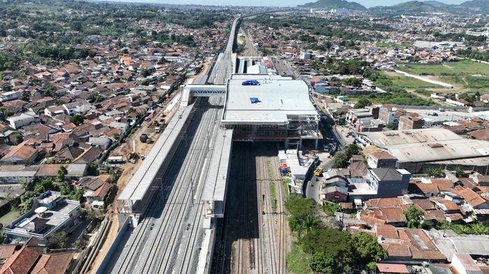 Progres pembangunan Stasiun Padalarang, ditargetkan selesai dalam waktu dekat.