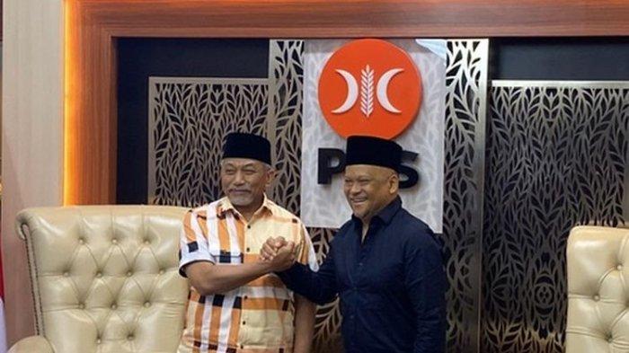 Putra Presiden BJ Habibie, Ilham Akbar Habibie bersama Presiden PKS Ahmad Syaikhu