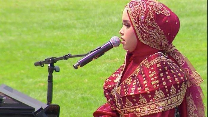 Penampilan Putri Ariani di Istana Merdeka saat HUT Kemerdekaan ke-78 Indonesia, Kamis (17/8/2023)