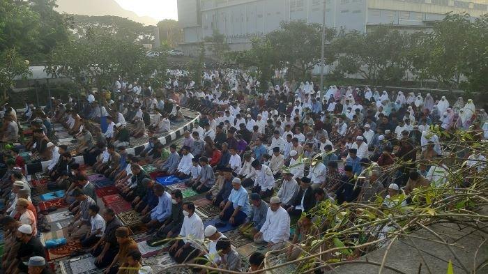 Pelaksanaan Salat Iduladha 1444 Hijriah di Universitas Muhammadiyah Bandung, Rabu (28/6/2023).