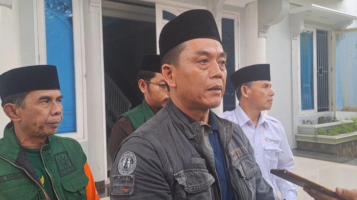 Sekertaris Yayasan Yaspida, Rahmat Adi Kusomo menjelaskan terkait peristiwa lomgsor di ponpes di Sukabumi.