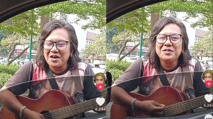 Sosok Erwin, pengamen di Bogor yang memiliki paras mirip penyanyi Ari Lasso.