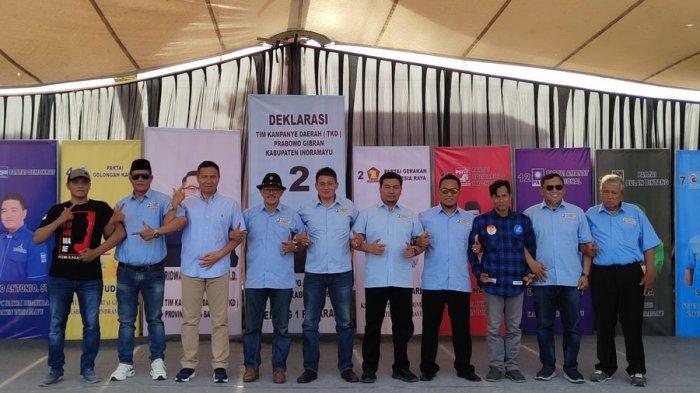 Deklarasi Tim Kampanye Daerah (TKD) Prabowo-Gibran Indramayu di Kulcim Indramayu, Sabtu (23/12/2023). TKD menargetkan kemenangan 70 persen di Indramayu.