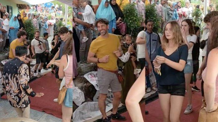 Video Viral Aksi Para Bule Ikut Joget Ajojing di Hajatan hingga Nyawer, Jadi Tontonan Warga