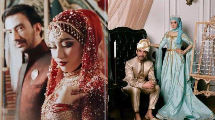 Foto prewedding Reza DA dan Amira Karaman mengusung konsep India dan konsep Aladin