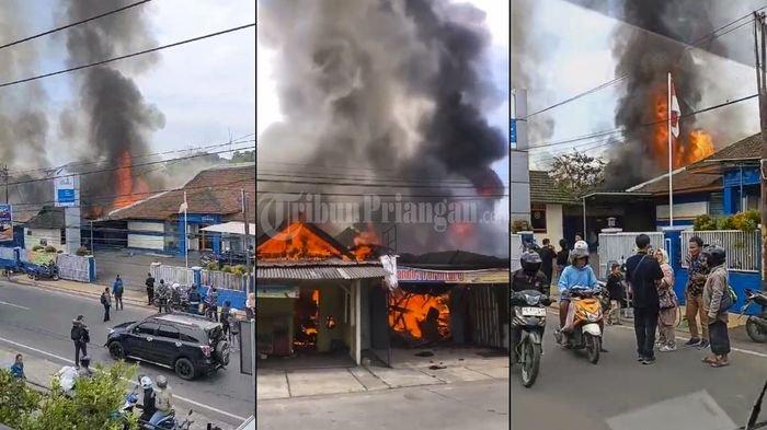 Peristiwa kebakaran terjadi di Kampung Rujak Gedang, Desa Cipakat, Kecamatan Singaparna, Kabupaten Tasikmalaya, Kamis (28/3/2024) siang.