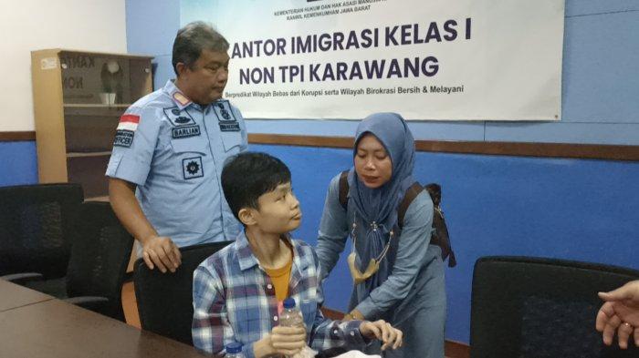 Siti Aisyah TKW yang merawat dan membawa anak mantan majikannya ke Indonesia mengungkapkan kondisi saat Huang Che Ming atau Siau Huang (26) akan dipulangkan ke Taiwan, Kamis (6/7/2023).