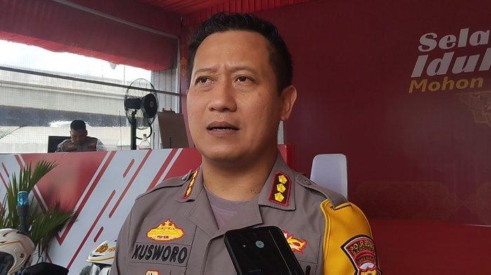Kapolresta Bandung, Kombes Pol Kusworo Wibowo di Pospom Cileunyi, Bandung, Sabtu (13/4/2024).