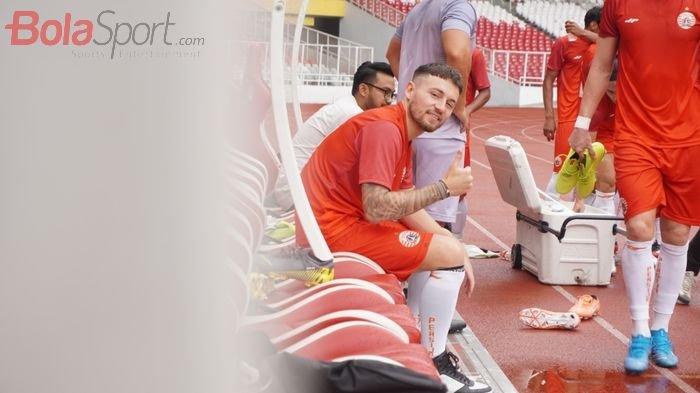 Gelandang Persija, Marc Klok, di Stadion Utama Gelora Bung Karno (SUGBK), Jumat (7/2/2020).