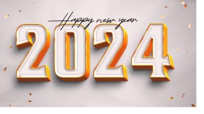 ucapan selamat Tahun Baru 2024.
