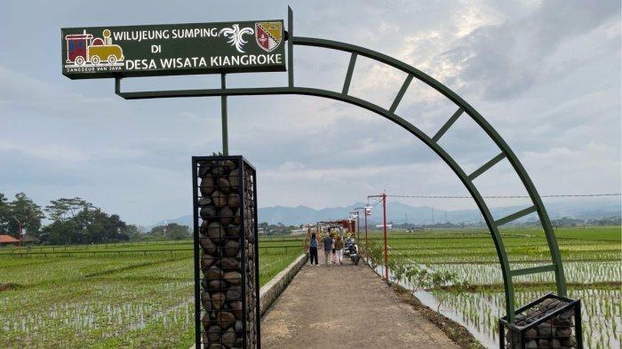VIRAL - Dangdeur Van Java wahana wisata unik yang sedang viral. Destinasi wisata ini menawarkan naik kereta mini yang melaju di tengah hamparan sawah di Jalan Dangdeur Ciherang, Kiangroke, Banjaran.