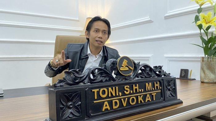 Toni RM yang merupakan praktisi hukum sekaligus kuasa hukum Pegi Setiawan, Sabtu (10/8/2024)