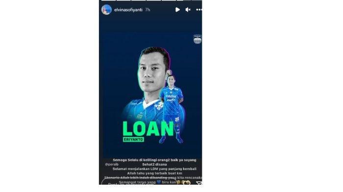 ungkapan istri Eriyanto saat suaminya dipinjamkan ke Klub Liga 2