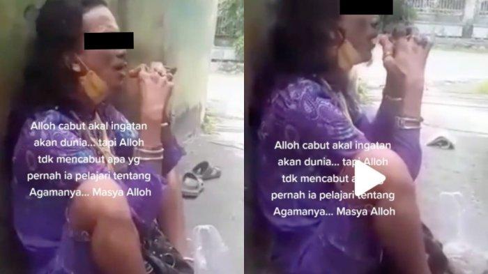 video viral ODGJ bershalawat hingga azan bersuara merdu