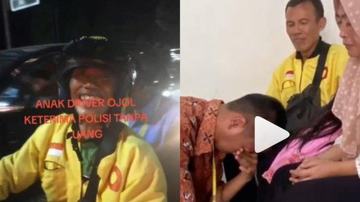 Viral, Kisah Rizqi Anak Driver Ojol Lolos Bintara Polri, Niatnya Ikut Tes Sekuriti Jadi Calon Anggota Polisi