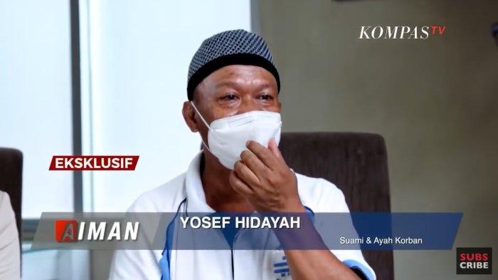 Yosef Hidayah, suami dan ayah dari korban kasus Subang saat diwawancarai Aiman reporter Kompas.TV