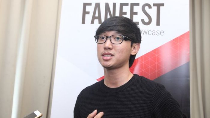 Youtuber Eka Gustiwana di Sensa Hotel, Jumat (20/10/2017).