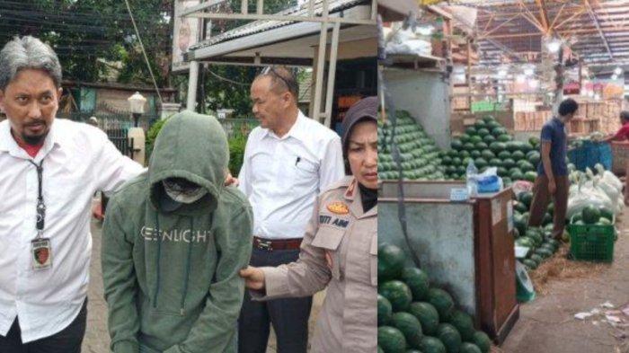 Dede Jaya pembunuh pedagang semangka di Pasar Induk Kramatjati, Jakarta Timur mengaku merasa tertantang mendengar ucapan korban.