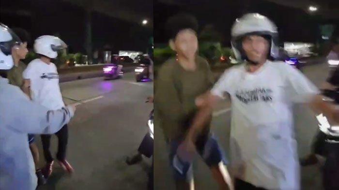 DOSEN DIPUKUL BOBOTOH: Tangkapan layar video seorang dosen Universitas swasta di Kota Bogor berinisial YS menjadi korban pemukulan oleh oknum suporter Persib Bandung pada Sabtu (24/5/2025) malam.