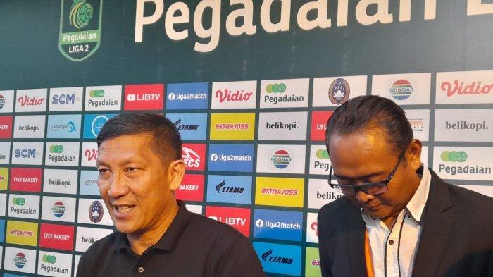 Direktur Utama (Dirut) PT Liga Indonesia Baru (LIB), Ferry Paulus, di Stadion Surajaya, Lamongan, Jawa Timur, Minggu (10/9/2023).