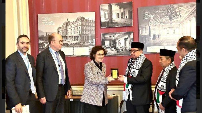 Fraksi PKS DPR RI melakukan pertemuan dengan Wakil Komisaris Tinggi Hak Asasi Manusia PBB (OHCHR) Nada al Nashif di Jenewa Swiss, Kamis (30/11/2023).