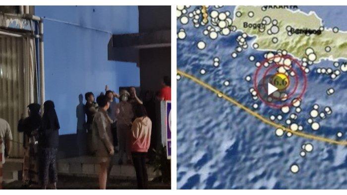 Gempa di Garut tersisa sampai Jakarta, sejumlah penghuni apartemen evakuasi diri lewat tangga darurat.