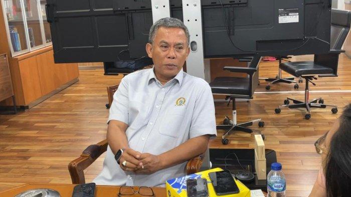 Ketua DPRD DKI Prasetyo Edi Marsudi saat ditemui di kantornya di Gedung DPRD DKI, Kebon Sirih, Jakarta Pusat, Jumat (18/8/2023).