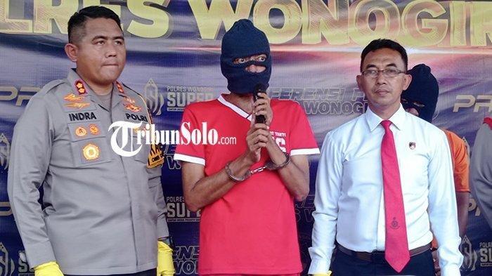 Ketua PPK Wonogiri Kota HBR alias P (48) yang tersandung kasus narkoba di Mapolres Wonogiri.
