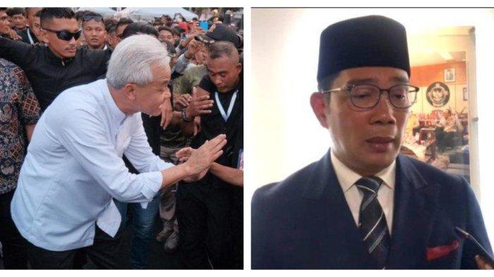 Kolase Foto Ganjar Pranowo dan Ridwan Kamil.