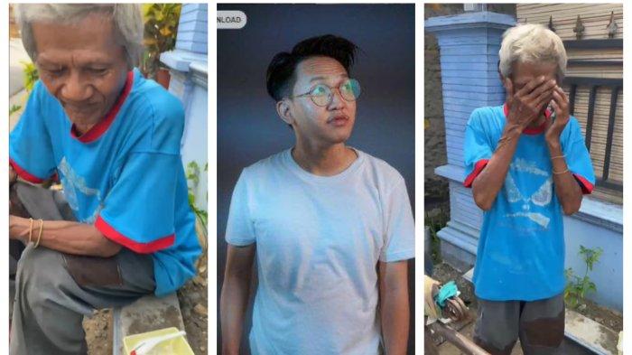 Kolase Foto Kakek Kaswin dan Founder Sayap Hati, Windi.