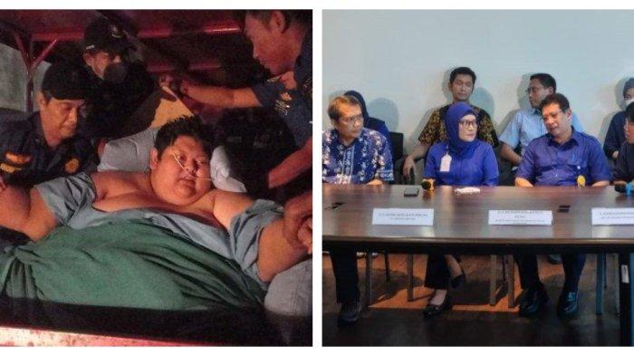 Kolase Foto Muhammaf Fajri dan Tim Dokter RSCM.
