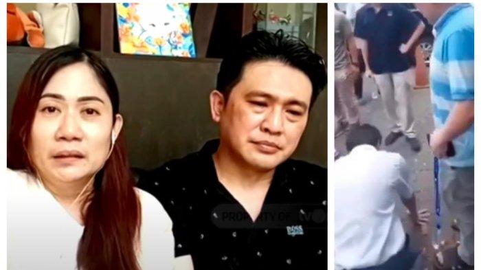 Kolase Foto orangtua siswa SMA yang disuruh sujud dan menggonggong. Tangis Ira Maria pecah saat cerita peristiwa anaknya Siswa SMA berinisial EV yang disuruh bersujud dan menggonggong oleh pengusaha asal Surabaya.