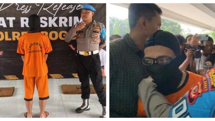 Kolase Foto suami dokter Qory Ulfiyah Ramayanti, Willy Sulistio (39) yang kini ditahan Polres Bogor.