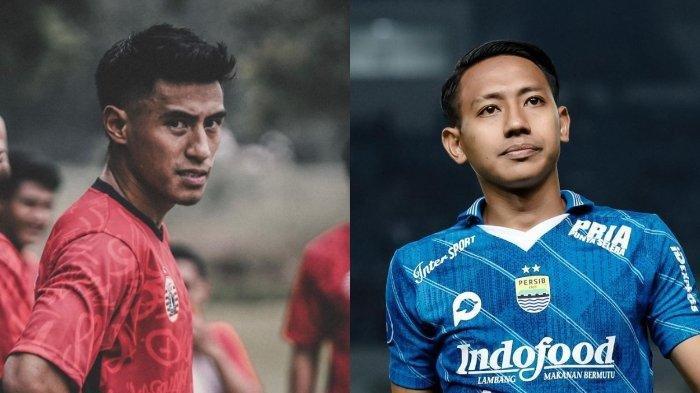 Kolase Hanif Sjahbandi dan Beckham Putra pengggawa Persija Jakarta dan Persib Bandung dalam gelaran Liga 1 2023/2024. Kini keduanya beda nasib setelah dijatuhi sanksi Komdis PSSI.