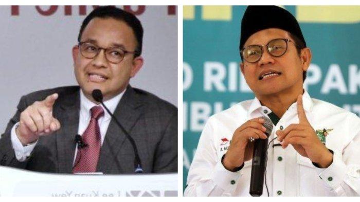 Kolase foto Anies Baswedan dan Muhaimin Iskandar.