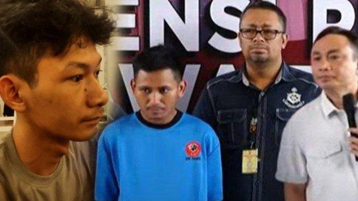 Kolase foto Saka Tatal dan Pegi Setiawan serta Dirreskrimum Polda Jabar Kombes Surawan.