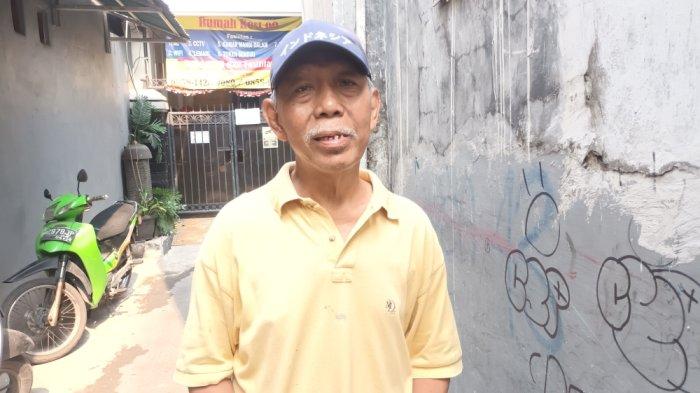 LMK RW 13 Cipinang Besar Utara, Harto saat memberi keterangan terkait penyerangan di permukiman warganya, Jatinegara, Jakarta Timur, Rabu (8/11/2023).