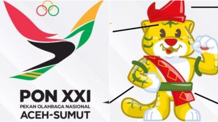 Logo dan maskot PON Aceh-Sumatera Utara.