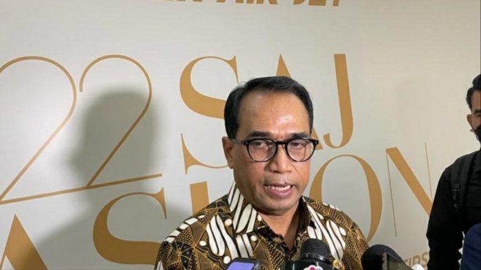 Menteri Perhubungan, Budi Karya Sumadi saat dijumpai awak media di Terminal 1B Bandara Soekarno-Hatta pada Senin (22/8/2022).