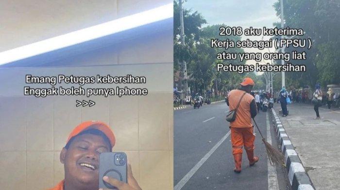 Muhammad Yoga (24) PPSU Kelurahan Kenari, Jakarta Pusat yang viral karen membeli ponsel mewah. Selain PPSU, ia juga menjadi seorang content creator.