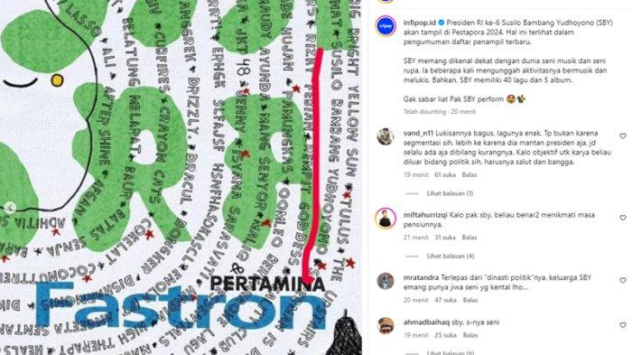 Musisi yang tampil di Pestapora 2024.